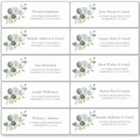 Eucalyptus Greenery Guest Names Address Labels