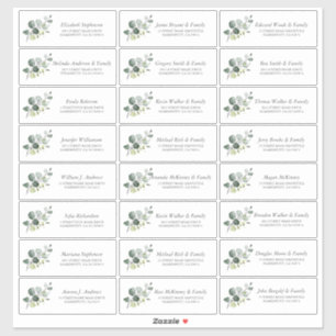 Eucalyptus Greenery Guest Names Smaller Labels