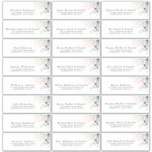 Eucalyptus Greenery Individual Address Labels