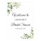 Eucalyptus Greenery Leaves Chic Bridal Shower Sign