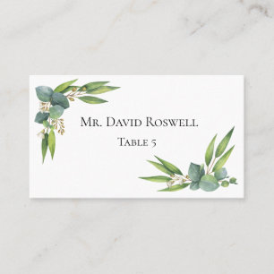 Eucalyptus Greenery Personalised Wedding Place Card