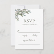 Eucalyptus Greenery Response Card with Song Choice