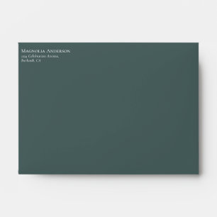 Eucalyptus Greenery Return Address Wedding Envelope