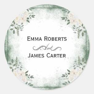 Eucalyptus Greenery Round Sticker