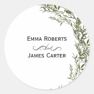 Eucalyptus Greenery Round Sticker