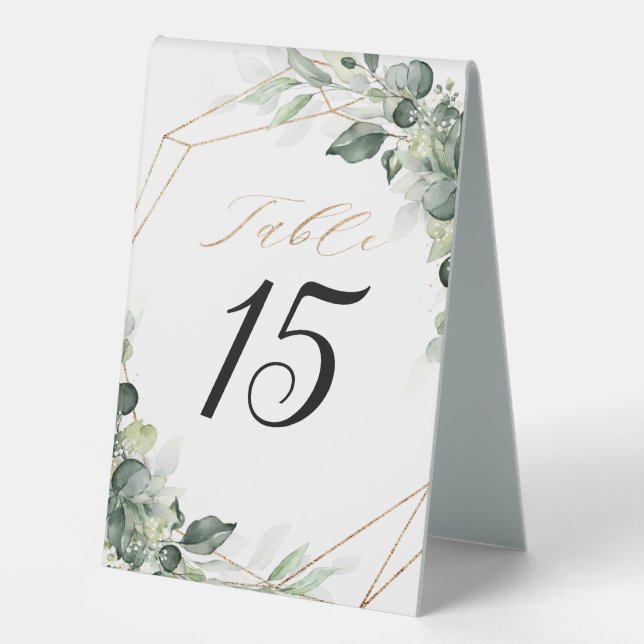 Eucalyptus Greenery Rustic Geometric Wedding (Front)