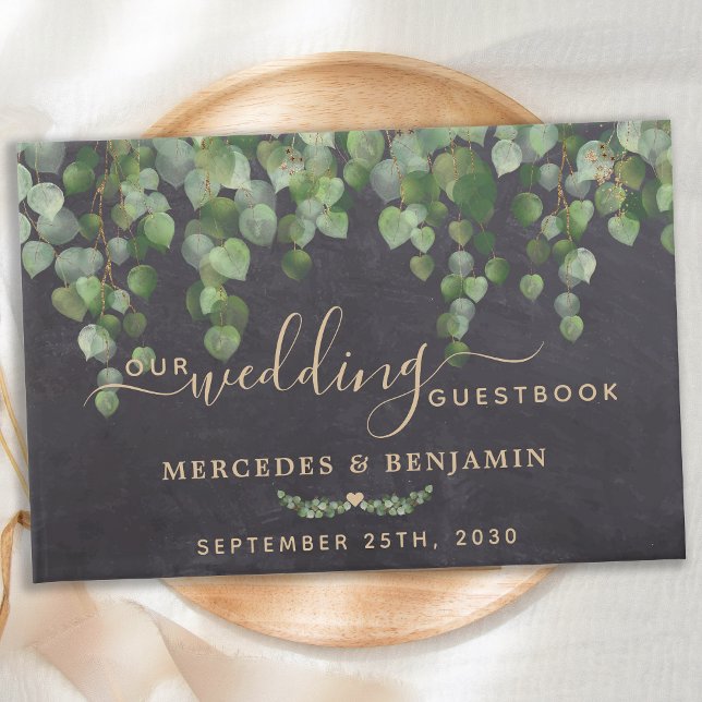 Eucalyptus Greenery Rustic Wedding Guest Book (Creator Uploaded)