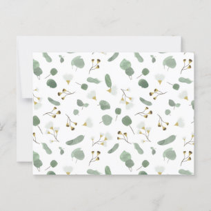 Eucalyptus Greenery Silver Dollar Gum Blossoms  Postcard