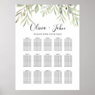 Eucalyptus Greenery Simple Wedding Poster