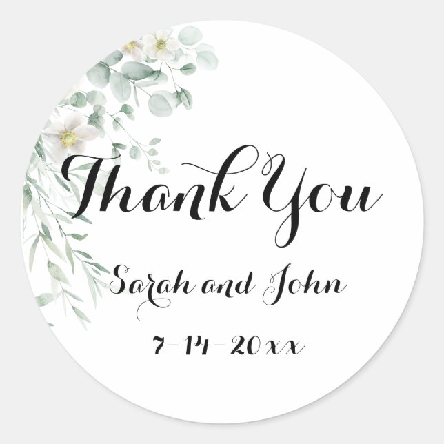 Eucalyptus Greenery Stickers (Front)
