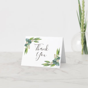 Eucalyptus Greenery Thank You Card