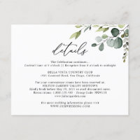 Eucalyptus Greenery Wedding Details Horizontal