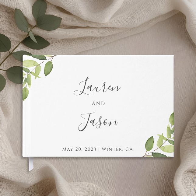 Eucalyptus Greenery Wedding Guest Book (Creator Uploaded)