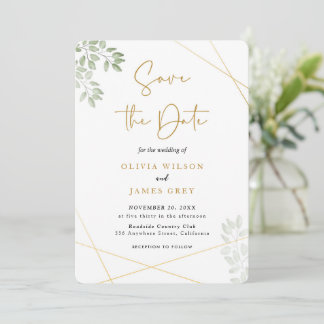Eucalyptus Greenery Wedding Invitation