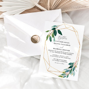 Eucalyptus Greenery Wedding Invitation Template