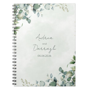 Eucalyptus Greenery Wedding Notebook 1001A