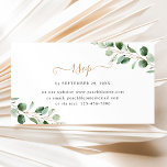 Eucalyptus Greenery Wedding Online RSVP Cards<br><div class="desc">Moody Greenery wedding collection,  this customisable business card size online RSVP card,  features watercolor greenery eucalyptus branches paired with a trendy script font and classy serif font in grey. Matching items available.</div>