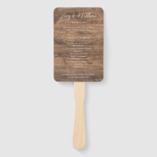Eucalyptus Greenery Wedding Program Hand Fan