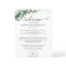 Eucalyptus Greenery Weekend Wedding Itinerary Card