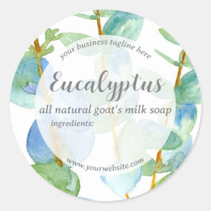 Eucalyptus Handmade Soap Skincare Product Label