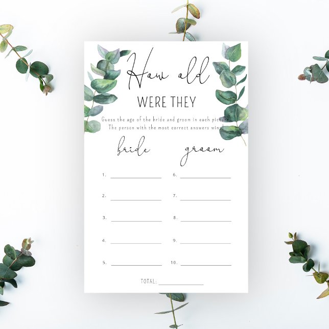 Eucalyptus How old were they bridal game (Creator Uploaded)