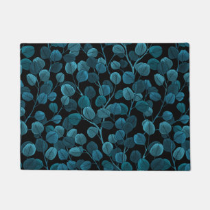 Eucalyptus in blue doormat