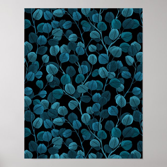 Eucalyptus in blue poster (Front)