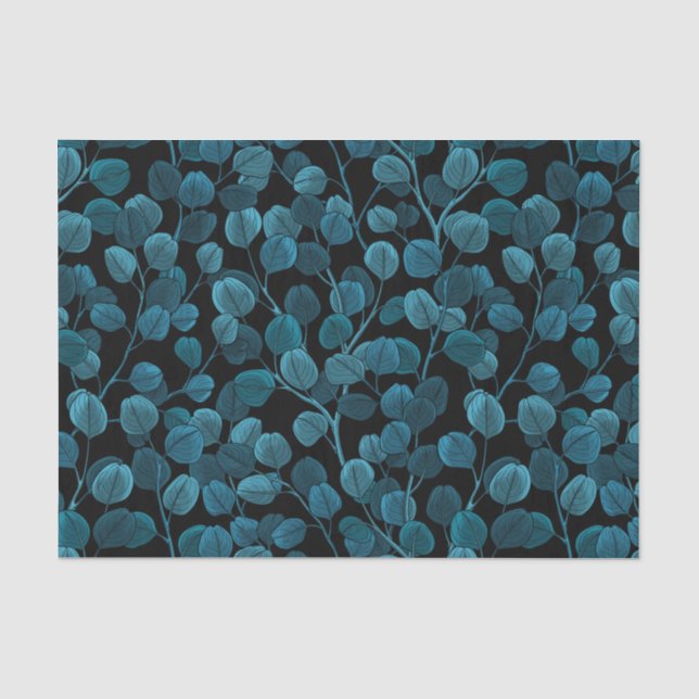 Eucalyptus in blue tissue paper (Front)