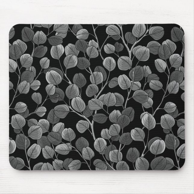 Eucalyptus in grey mouse pad (Front)