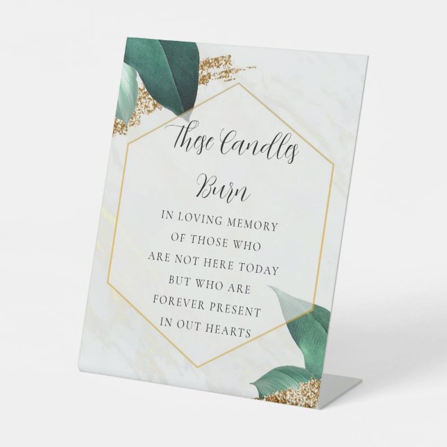 Eucalyptus In Loving Memory Sign (Front)