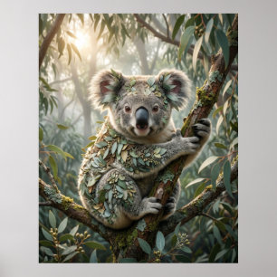 Eucalyptus Koala Calm Poster
