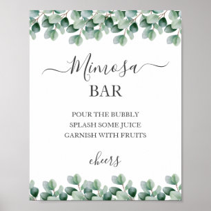Eucalyptus l Greenery  Wedding Mimosa Sign