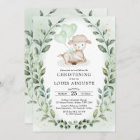 Eucalyptus Lamb Baby Sheep Christening Baptism