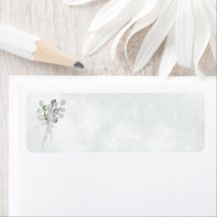 Eucalyptus & Lavender Blank Wedding Return Address Label
