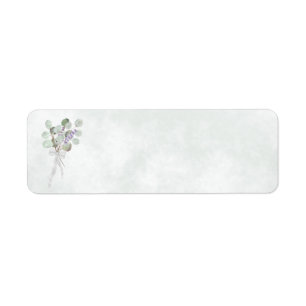 Eucalyptus & Lavender Blank Wedding Return Address Return Address Label