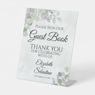 Eucalyptus & Lavender Please Sign Our Guest Book