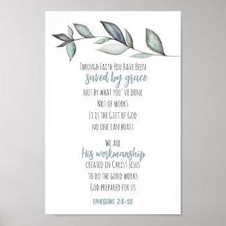 Eucalyptus Leaves Bible Verse Scripture Wall Art