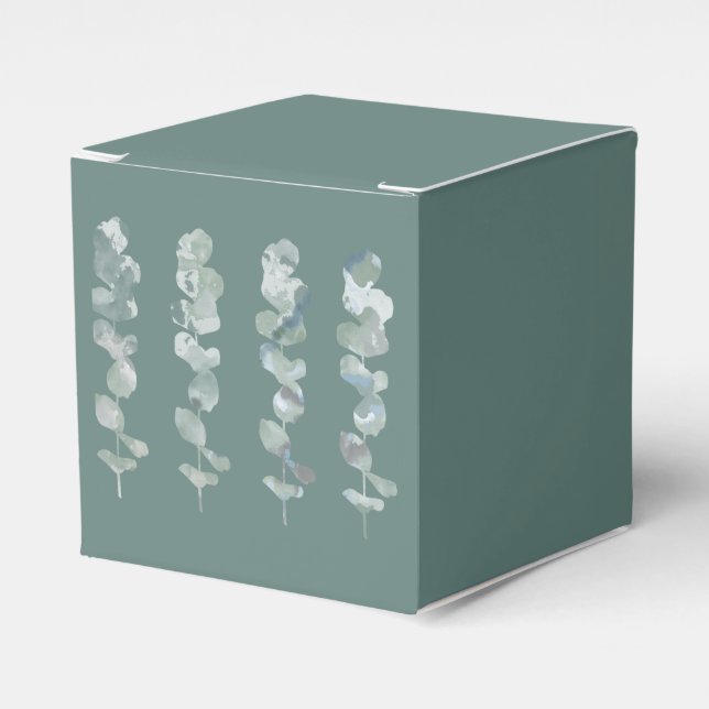 Eucalyptus Leaves Favour Box (Front Side)
