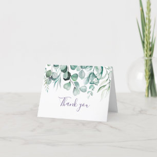 Eucalyptus Leaves Greenery Wedding Thank you 