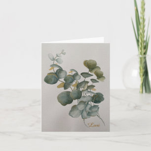 Eucalyptus Leaves Greeting Card 