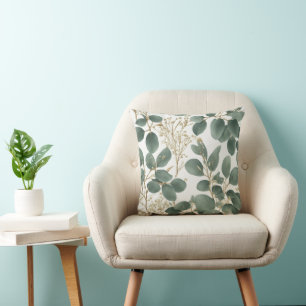 Eucalyptus Leaves Pattern Cushion