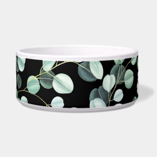 Eucalyptus Leaves: White Flowers Pattern