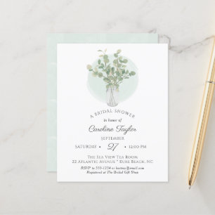 Eucalyptus Mason Jar Monogram Bridal Shower