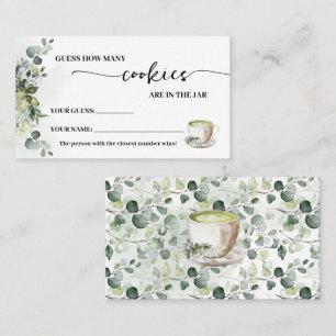 Eucalyptus Matcha How many Cookies Game Card