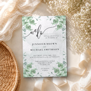 Eucalyptus Micro Wedding Invitation