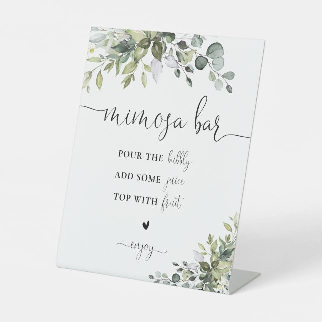 Eucalyptus Mimosa Bar Sign (Front)