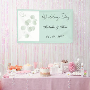 Eucalyptus Minimalist Botanical Wedding Banner