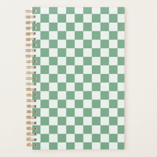 Eucalyptus mist chequerboard pattern planner