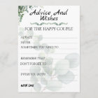 Eucalyptus Modern  Wedding Advice and Wishes