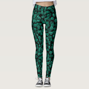 Eucalyptus on black leggings